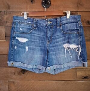 J.Crew 100% Cotton Distressed Denim Shorts – Size 31